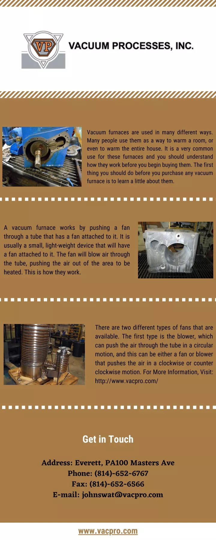 vacuum furnaces are used in many different ways