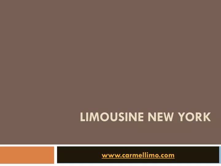 limousine new york