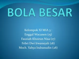 Presentasi  Bola Besar (Sepakbola)