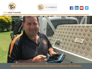 Affordable Equipment Maintenance Management Software: 4PS Software