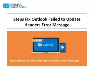 Outlook Failed to Update Headers |Steps to Fix Error Message