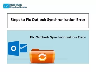 Outlook Synchronization Error | Methods to Fix 1-888-726-3195