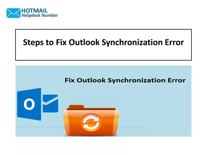 steps to fix outlook synchronization error