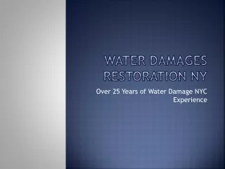 Best Water Damage Restoration in NY