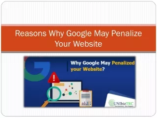 Reasons Why Google May Penalize Your Website