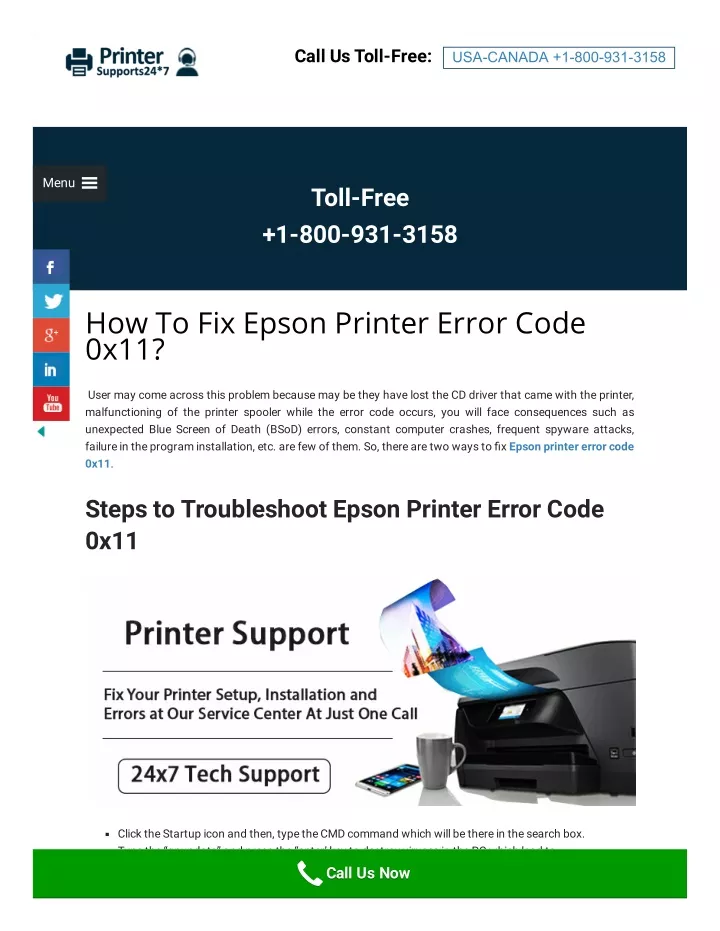 Ppt How To Fix Epson Printer Error Code 0x11 Powerpoint Presentation Id10023072 4126