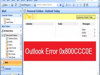 Guide To Fix Outlook Error 0x800ccc0e