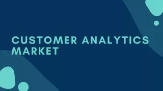 customer analytics market