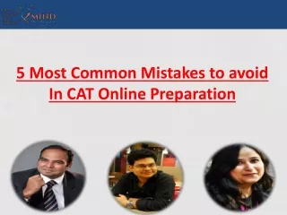 5 Most Common Mistakes to Avoid In CAT Online Preparation