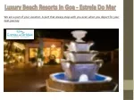 Resort in Goa Near Baga Beach -Estrela Hotels Goa