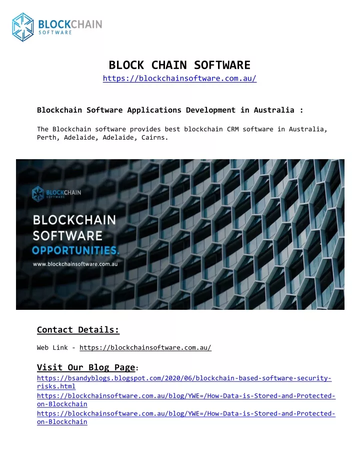 block chain software https blockchainsoftware