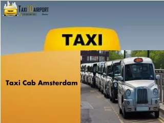 taxi cab amsterdam