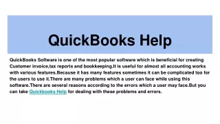 QuickBooks Help