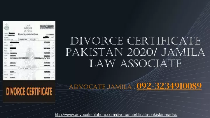 divorce certificate pakistan 2020 jamila law associate advocate jamila 092 3234910089