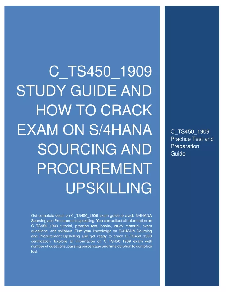 c ts450 1909 study guide and how to crack exam