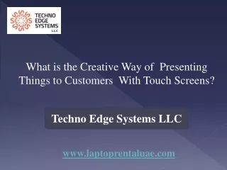 what is the creative way of presenting things