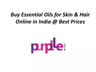 Essential Oils for Skin & Hair