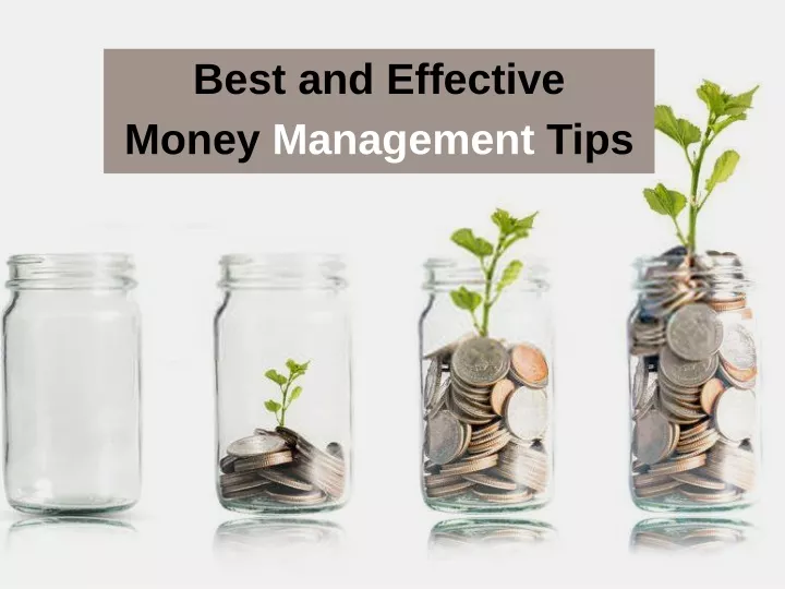 best and effective money management tips