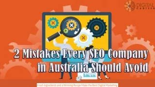 2 mistakes every seo company in australia should