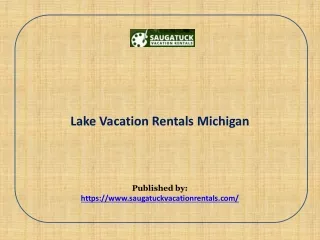 Lake Vacation Rentals Michigan