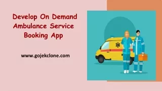 develop on demand ambulance service booking app