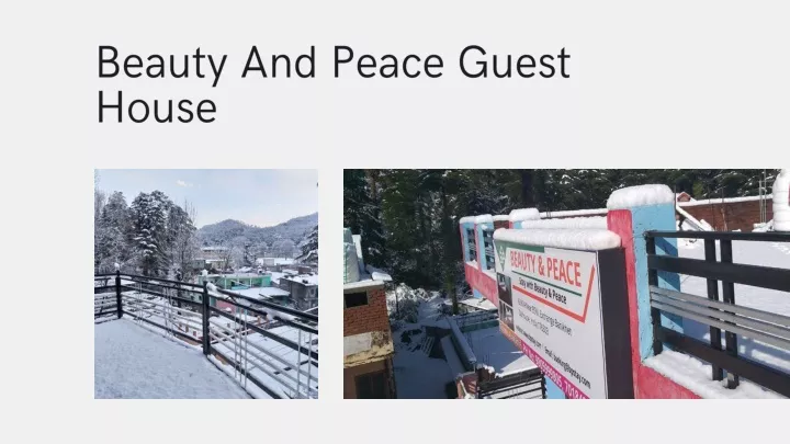 b eauty and peace guest house