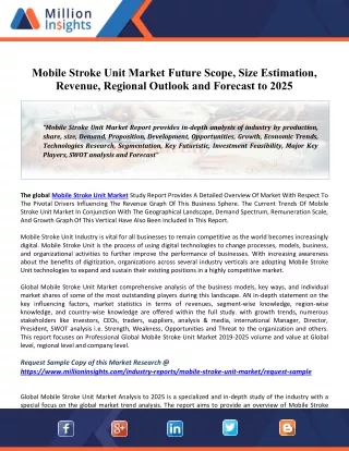 mobile stroke unit market future scope size