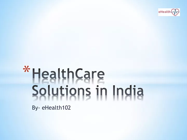 healthcare solutions in india