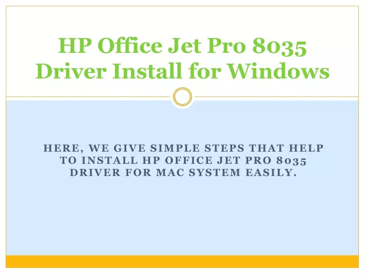 hp office jet pro 8035 driver install for windows