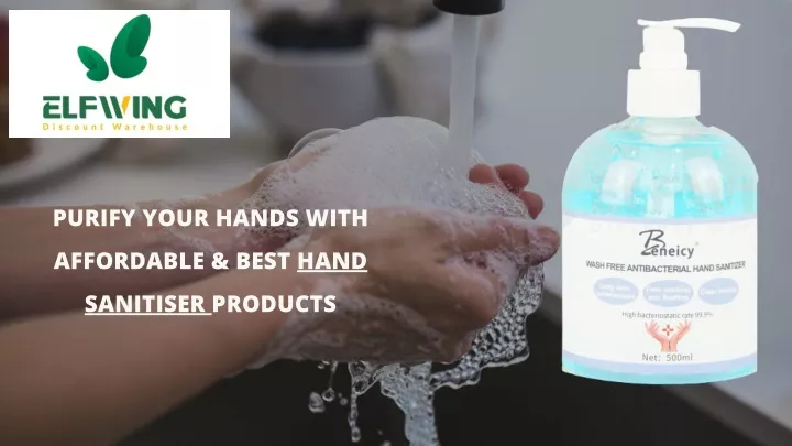 purify your hands with