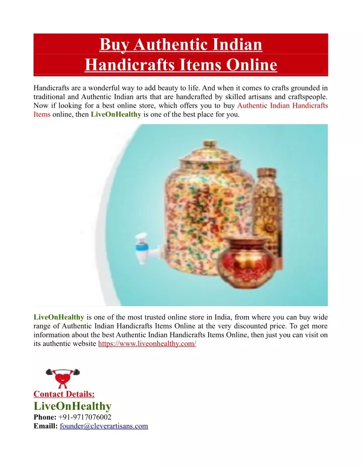 buy authentic indian handicrafts items online
