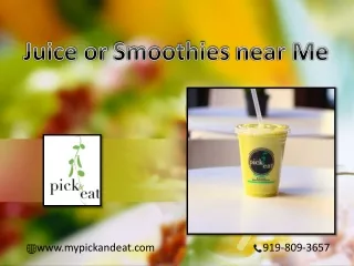 The best Juice or smoothies near me in New York at a reasonable Price | My Pick and Eat