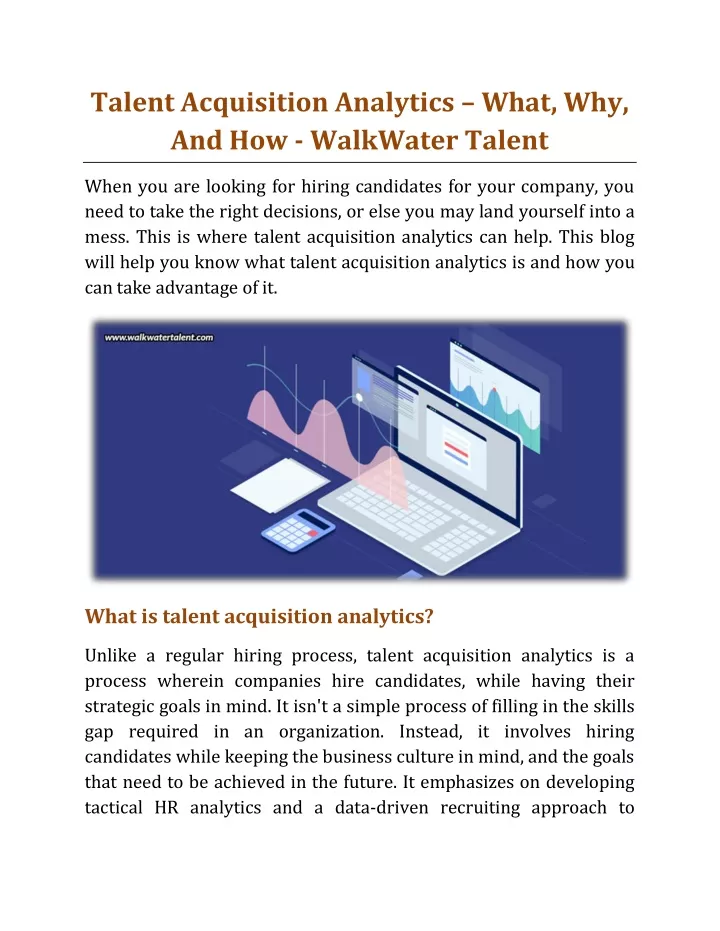 talent acquisition analytics what