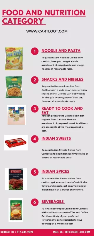 food and nutrition category