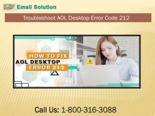 troubleshoot aol desktop error code 212