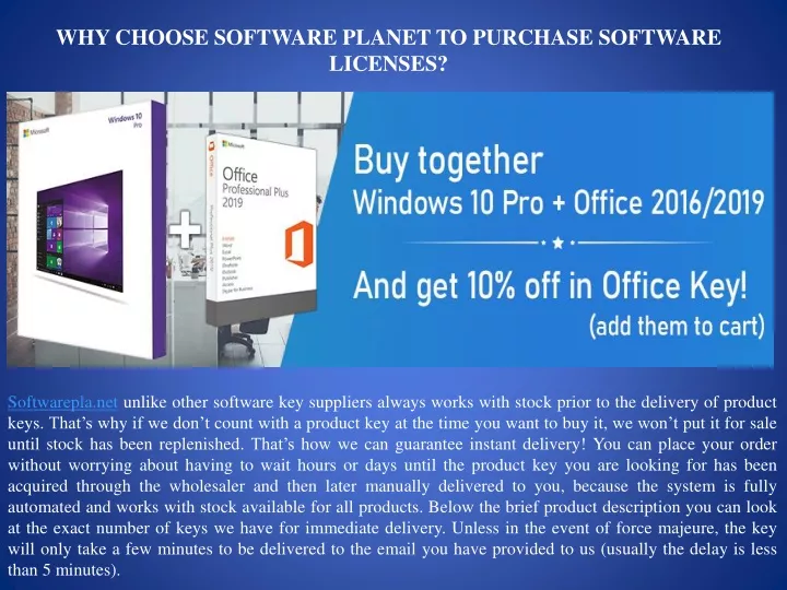 why choose software planet to purchase software