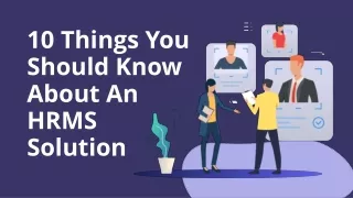 10 Things You Should Know About An HRMS Solution