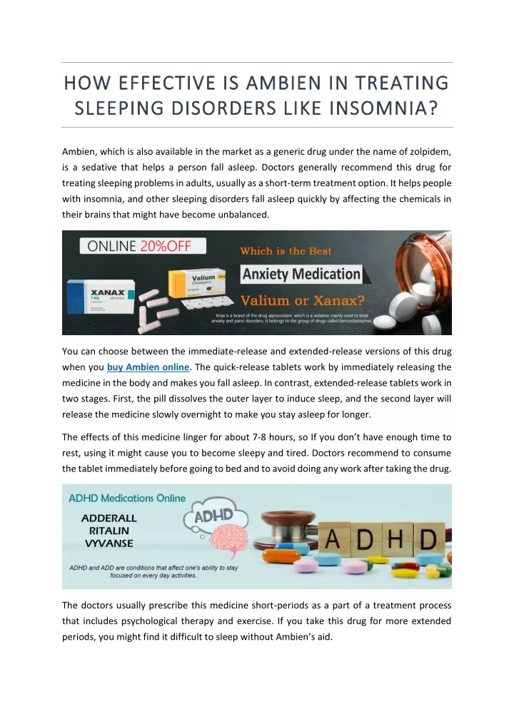 how how effective is effective is ambien sleeping