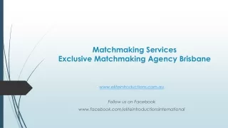 Matchmaking Services | Exclusive Matchmaking Agency Brisbane