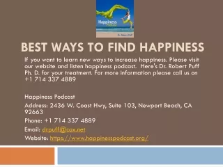 Best Ways To Find Happiness