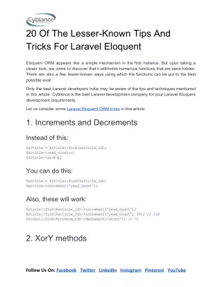 20 of the lesser known tips and tricks