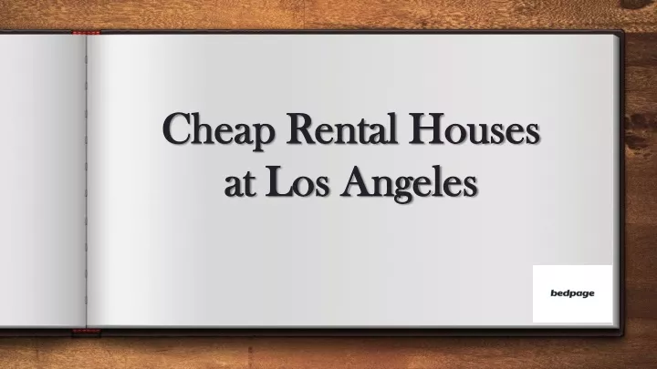 cheap rental houses at los angeles