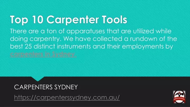 top 10 carpenter tools
