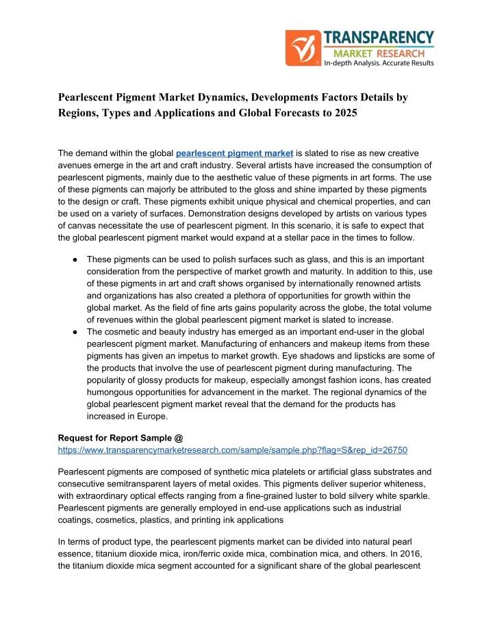 pearlescent pigment market dynamics developments