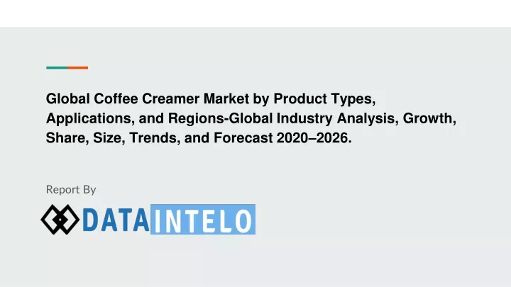 global coffee creamer market by product types