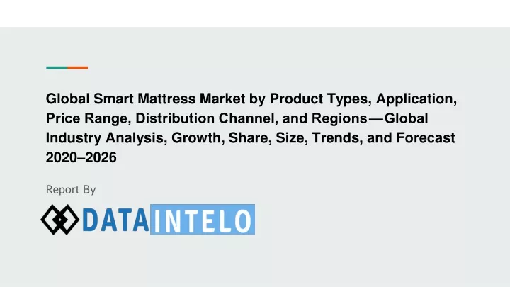 global smart mattress market by product types