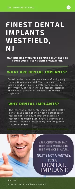 Finest Dental implants Westfield, NJ| Dr. Thomas Streko