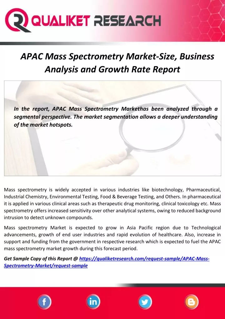 apac mass spectrometry market size business