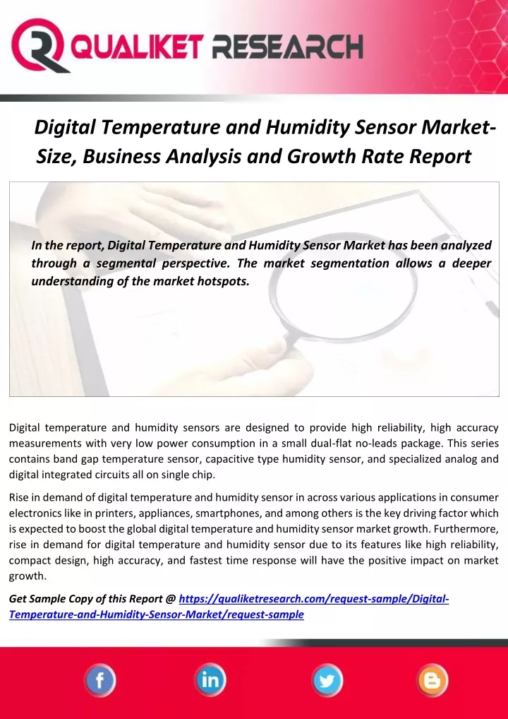 digital temperature and humidity sensor market
