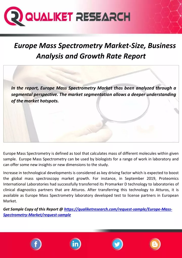 europe mass spectrometry market size business
